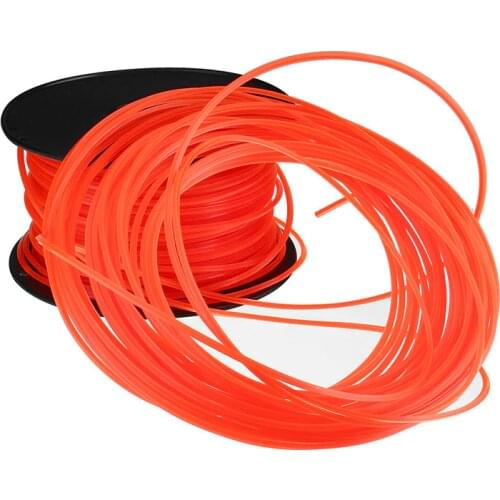 2.7mm 50m/120m Mowing Nylon Rope Line Strimmer Brushcutter Trimmer Long Round Roll Square Grass Trimmer Head Nylon line