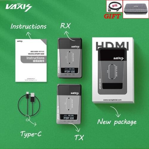 Vaxis ATOM 500 The latest version Wireless Transmission System 1080P HD HDMI Image Video Transmitter Receiver VS 400S 300 PRO