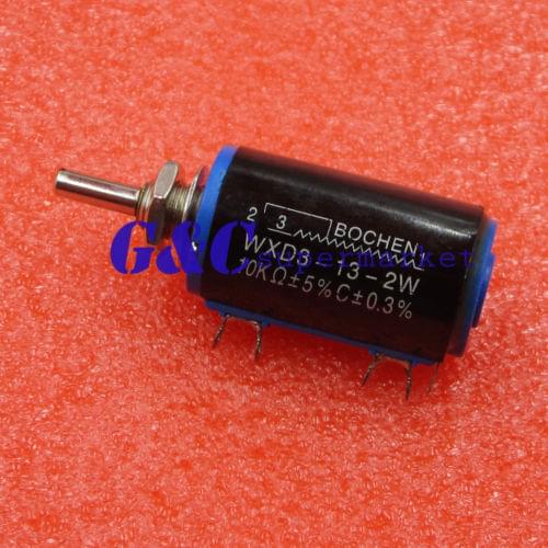 WXD3-13-2W 10K ohm Multiturn Wirewound Potentiometer Adjustable Resistor