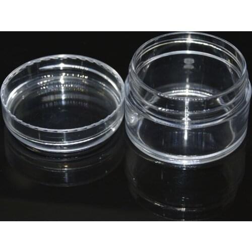 20g X 20pc empty small plastic bottle jars containers with transparent color for storage,clear cream tin for skin cream nail art