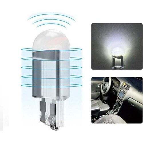 T10 Glass Housing Cob LED Car Transparent Width Turn Signal License Plate Reading Dome LED Interior Highlight Fully Beads Lamp