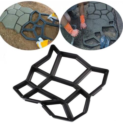 Garden decorated tools mold for concrete DIY Stone plastic mold pathways paving mold, pathmate shovel 43*43*4CM