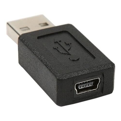 USB 2.0 A Type Male To Mini USB 5pin Female Extension Adapter Adaptor Black for Desktop Computer PC 100pcs/lot