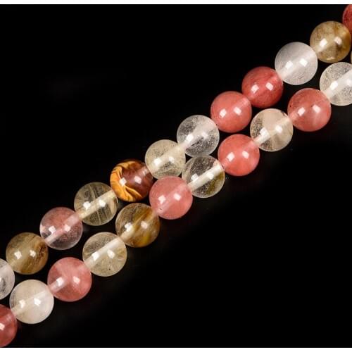 Watermelon Crystal Beads 4/6/8/10//12/14mm Size For Handmade Bracelets Suitable For Pretty Girls Ladies 39inch H266