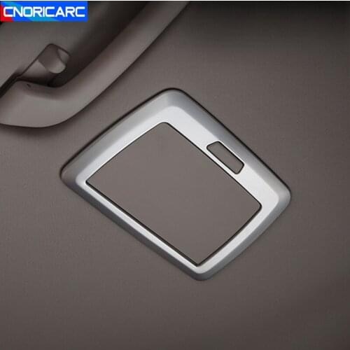 Car Rear Reading Lamp Frame Decoration Cover Trim For BMW 5 Series F10 2011-2017 Rearview Makeup Mirror Frame Stickers