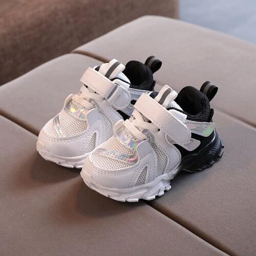 Childrens Shoes 2020 Autumn New Fashion Boys Girls Breathable Wear-resistant Sports Shoes Baby Toddler Net Shoes D624