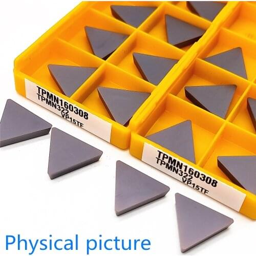 Milling Inserts TPMN160308 VP15TF Metal Lathe Tool TPMN 160308 Milling Turning Tool Stainless Steel Processing