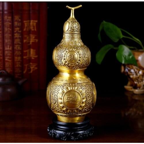 Kyrgyzstan good cover copper gourd lucky auspicious ornaments Home Furnishing gifts decoration