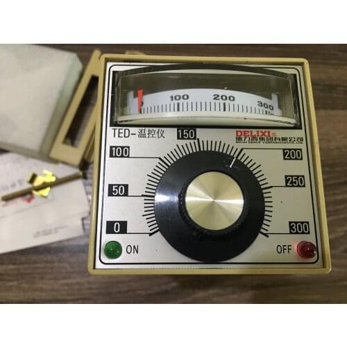 Thermostat control instrument delixi electronic temperature indicating regulator TED-2001 0-300 E Type new original