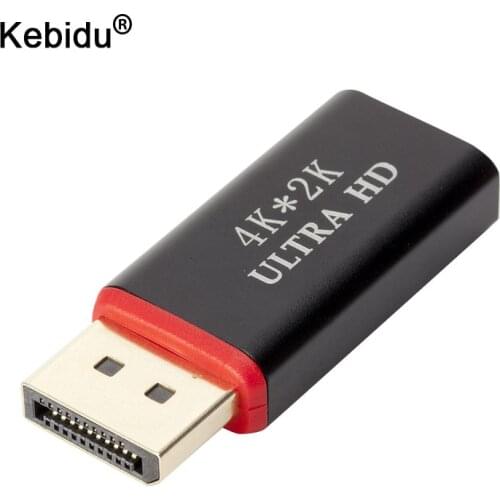 Kebidu 4K DisplayPort DP Male to Female cable Adapter Display Port Converter for Projector for HP/Dell Laptop HDTV PC