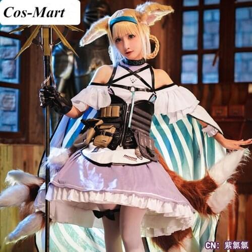 Hot Game Arknights Suzuran Cosplay Costume Six Stars Little Fox Combat Uniform Halloween Party Role Play Clothing Custom-Make
