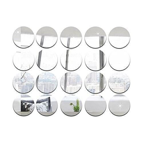 7cm Diameter Round Mirror Sticker , DIY Accessory Decorative Mirror Pieces , Acrylic Mirror Sticker ,50pcs/lot