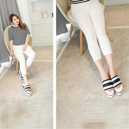 Fashion Casual Leggings One Size Slim Solid High Waist Women Sports Compression Athletic Gym Fitness Running Summer Clothes