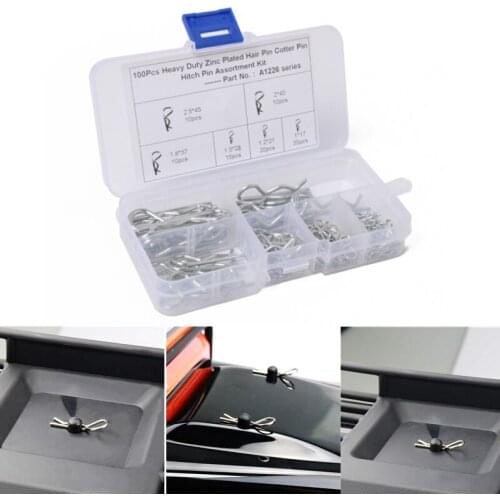 Metal R-type Cotter Pins Wave Latch Bolt Cotter Pin Tractor Clip Mechanical Hitch Pin