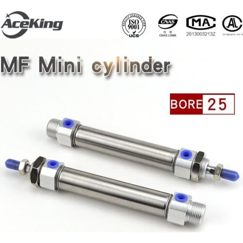 MF Stainless steel mini cylinder MF25*25/50/75/100/125/150/175/200/225/250/275/300/400/500-S-CA MF25-25 MF25-50 MF25-100