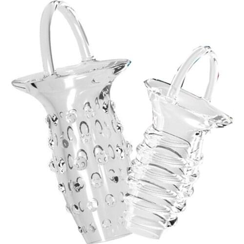 Reusable Penis Sleeve G-spot Massage Delay Ejaculation Penis Erection Enlargement Cock Ring Sex Toys for Men Adult Sex Products