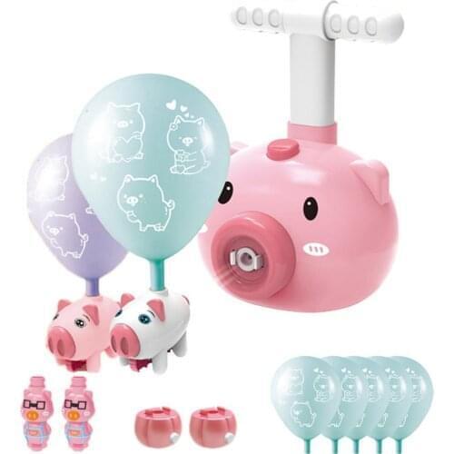 NEW Power Balloon Launch Tower Toy Puzzle Fun Education Inertia Air Power Balloon Car Science Experimen Toy For Children Gift