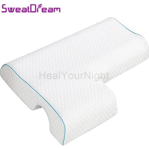 Couple Pillow Slow Rebound Memory Foam Pillow Orthopedic Pillow Arm Hand Pillow Neck Cervical Pillows for Sleeping Double Pillow