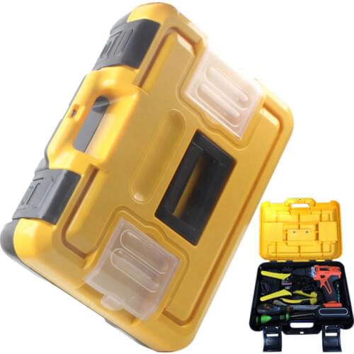 Portable plastic tool box household hardware toolbox Electric drill wrench screwdriver storage box car repair storage case