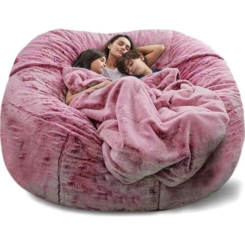 Dropshipping Large Bean Bag Cover Adult Living Room Furniture Rest BeanBag Sofa Cover