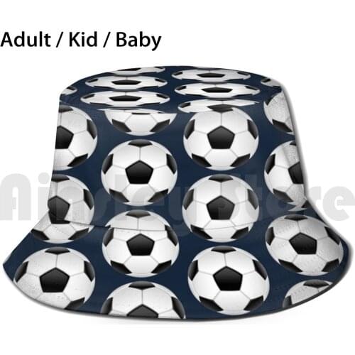 Retro Football Sun Hat Foldable UV Protection Ball Football Soccer Futsal Foot Retro Vintage Classic Modern Stadium Pitch