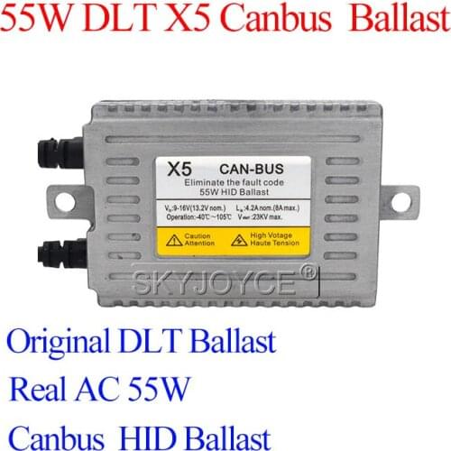 AC Canbus HID Ballast 55W DLT X5 Error Free Canbus Ballast For Car Headlight Bulb Kit Xenon H7 H1 H11 D2H 55W Car Light Bulb Kit