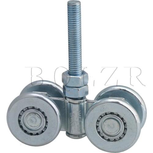 BQLZR Steel Rail Hanging Trolley Wheel Sliding Track Roller Load-bearing 90kg w/Nut H3-3 for Barn Door Home Hardware