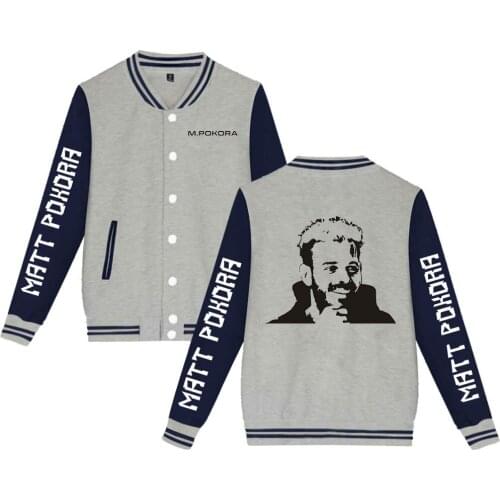 Trend M. Pokora Tracksuit Baseball Jacket Sweatshirt Women Mens Jacket Harajuku Streetwear Rapper Matt Pokora Fashion Clothes