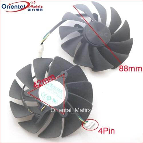 Free Shipping GA92S2U - PFTM DC12V 0.46A VGA Fan For ZOTAC RTX3060 RTX3060ti HA HB Graphics Card Cooling Fan