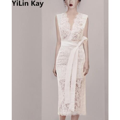 White Summer Dresses YiLin kay China