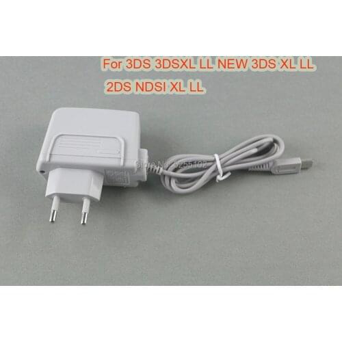 10pcs EU Charger AC Adapter for Nintendo 3DS 3DSXL LL NEW 3DS XL LL 2DS NDSI XL LL Charger Euro Regulation Original Shape