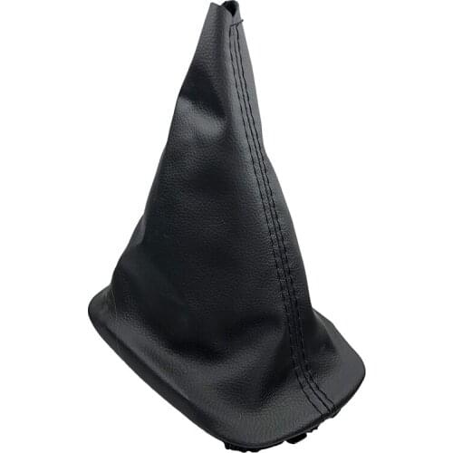 For Skoda Octavia MK1 A4 1997-2011 Black Frame Car Gear Shift Knob Lever Gaiter Boot PU Leather Protect Cover Dust Cap Case