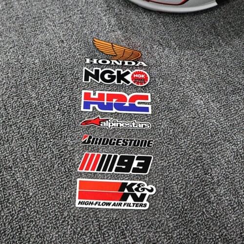 1 set Car Styling Vinyl Sticker Automobile GP Races Motorcycle Oil Tank Helmet Laptop Stickers