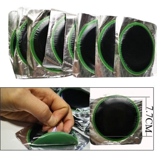 50PCS 78mm Round Rubber Bicycle Tire Patch Cycle Repair Tools Cycling Bike Tire Tyre Inner Tube Puncture