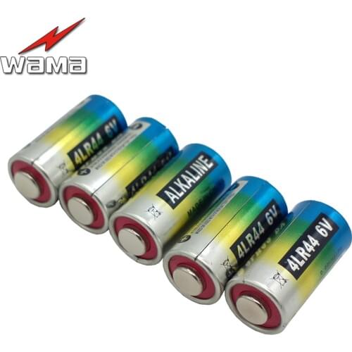 5x Wama 4LR44 6V Dry Alkaline Batteries for Dog Training Shock Collars A544V 4034PX PX28A L1325 4AG13 544 4A76 Camera Battery
