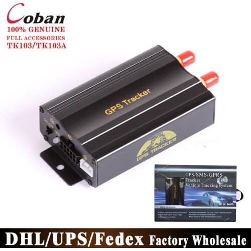 20Pcs/Lot Coban Car GPS Tracker GSM GPRS Vehicle Tracker Device TK103 Quad Tracking System Free Web Platform Service