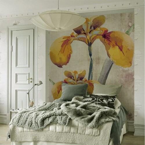 Bacal Original Design Flower-de-luce Murals Wallpaper for Walls Bedroom Sofa Background 3d Wall Photo Murals