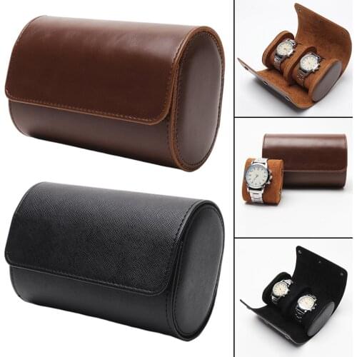 Portable Universal 3 Slot PU Leather Watch Roll Bag Display Case Travel Jewelry Collector Holder Accessories