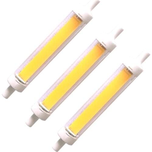 COB Tubular Light LED R7S Ceramics Tube 118mm 78mm Instead of Halogen Lamp AC220V Energy Saving Powerful R7S Led Bulb 15W 30W