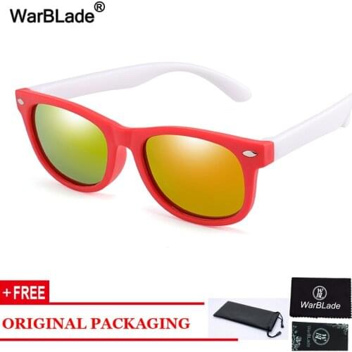 WarBlade Kids Sunglasses Children Polarized Sun Glasses TR90 Boys Girls Silicone Safety Glasses Baby UV400 Eyewear oculos de sol