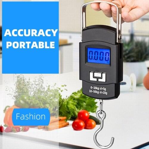 Electronic Hand Scale Mini Hanging Structure Scale 50kg Luggage Scale Express Scale Portable Spring Scale