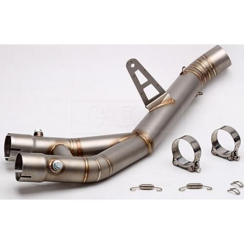 Motorcycle Exhaust Muffler Middle Link Pipe Accessories Escape Connection System For Yamaha YZF R1 2015 2016 2017 2018 Slip-on