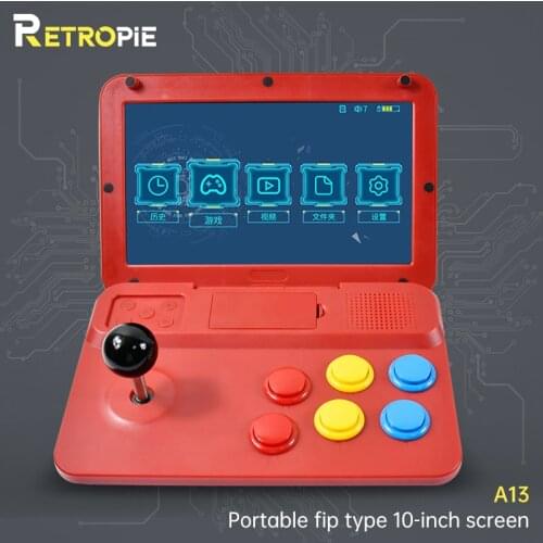 Retropie POWKIDDY A13 10 Inch Joystick Arcade A7 Architecture Quad-Core CPU Video Game Console New Games Childrens Gift