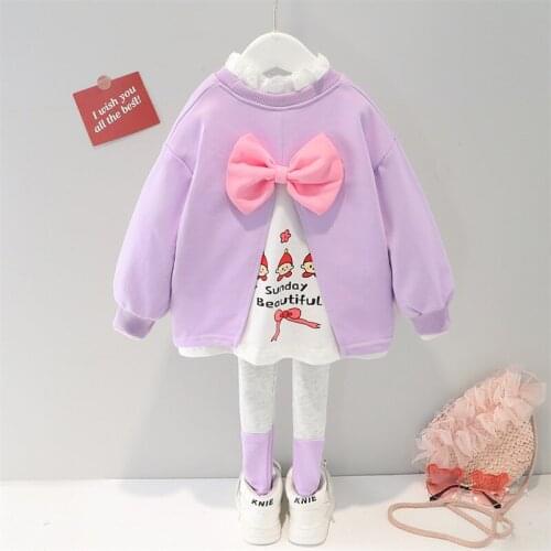 Cute Girls Sets Autumn Spring Long Sleeve Sweatshirt and Leggings 2pcs Set for Children Kids Clothes 0-4 Years Old