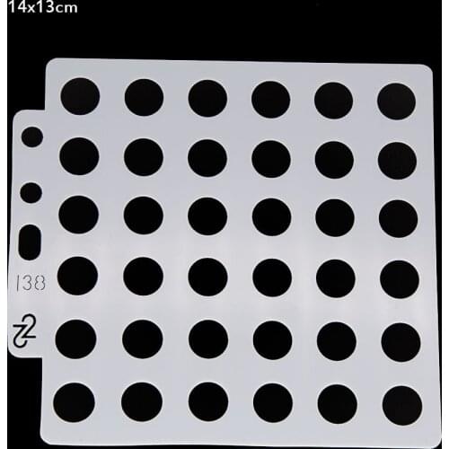 Round Layering Stencils graffiti hand copied board hollowed out photo album graphic spray painting tool