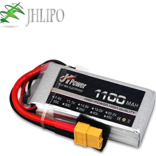Lipo battery 1100mAh 25C 2S 7.4V 3S 11.1V 4S 14.8V 5S 18.5V 6S 22.2V Helicopter RC battery Drone for RC airplane car boat