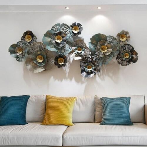 European Style Wall Decoration Creative Wall Pendant Living Room Dining Room Handmade Wrought Iron Three-dimensional Mural