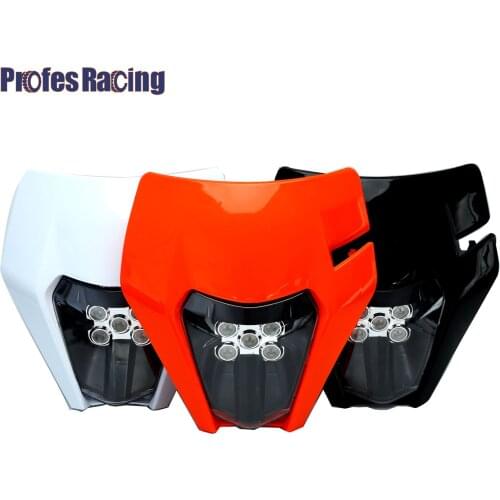 New 12V Motorcycle LED Headlight Headlamp Head Lamp Light For EXC EXCF SX SXF XC XCF XCW XCFW 125 150 250 300 350 450 530