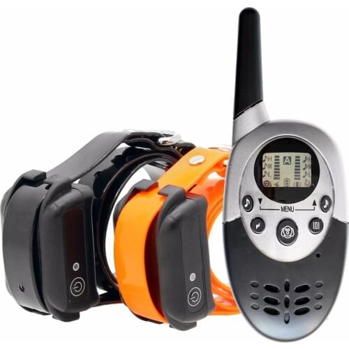 Dog Training collar with Remote waterproof Rechargeable Electronic Shock Training Anti Bark E-Collar Beep Vibration