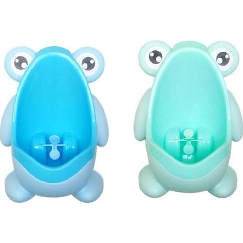 Baby Boy Urinal Infant Toddler Cartoon Frog Wall-Mounted Hook Potty Toilet Training Stand Vertical Boys Pee Toilet